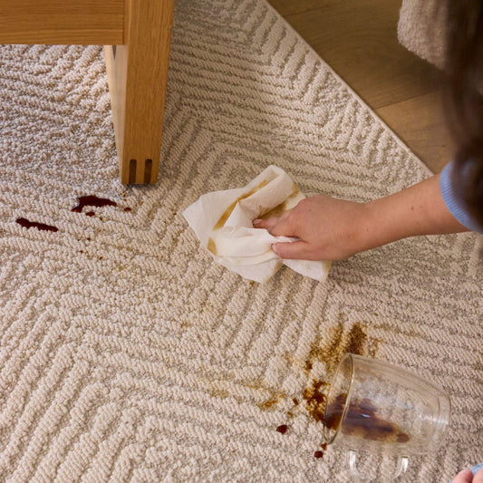 Groundstory rug spill-resistant texture