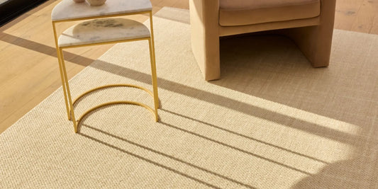 Groundstory Elementa rug in a bright entryway