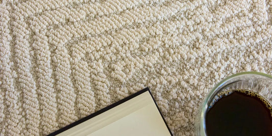 Groundstory Elementa polypropylene rug ready for everyday spill care