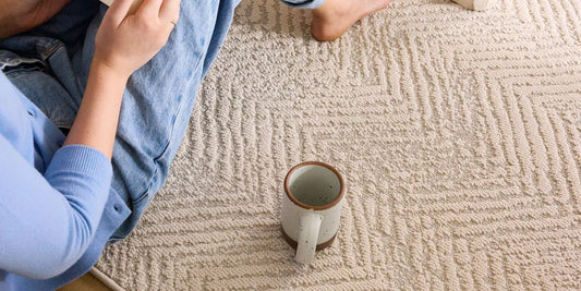 Soft, OEKO-TEX certified area rug for a safe and comfortable nursery for tummy time and play