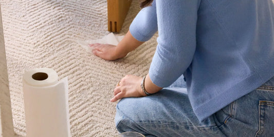 A polypropylene area rug that handles spills and daily use in a high-traffic home
